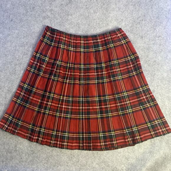 Ice Fire Kilt Canadian Made Women’s Size 5 Red and Green Plaid Vintage - Picture 6 of 8